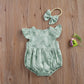 Ruffle Short Sleeve Romper