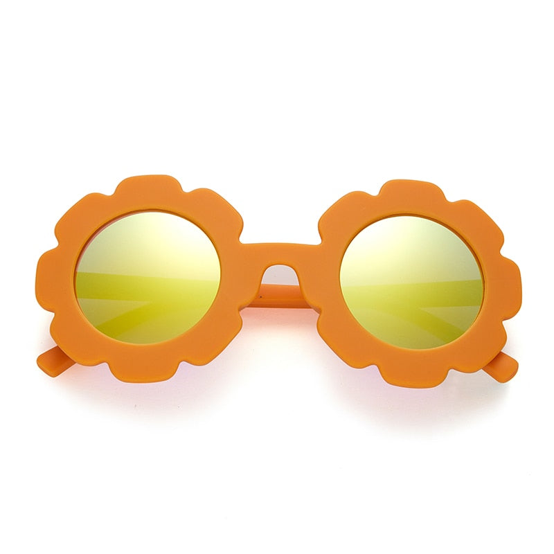 Girls Sunflower Round Sunglasses