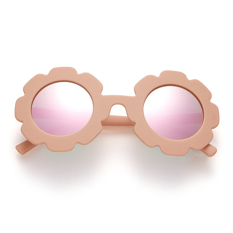 Girls Sunflower Round Sunglasses