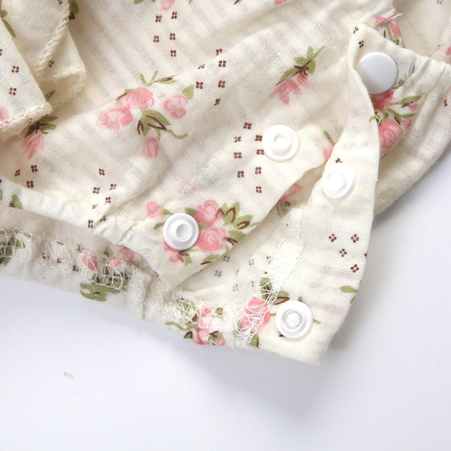 Floral Ruffled Romper Dress with Headband